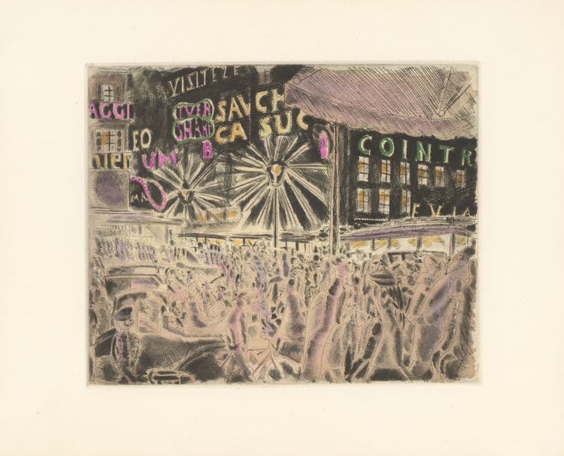 7 heures, place de I’Opéra as a canvas print