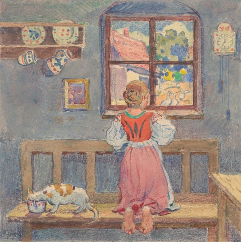 7. – View from the Window in the Room as a canvas print