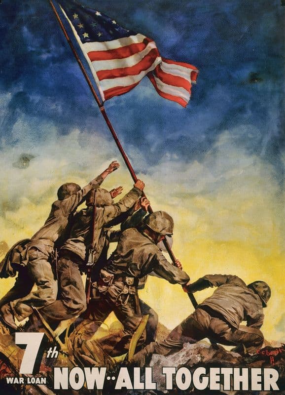 7th war loan. Now–all together as a canvas print
