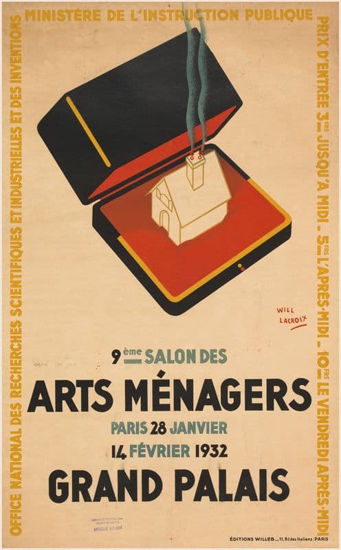 9ème salon des arts ménagers Grand Palais as a canvas print