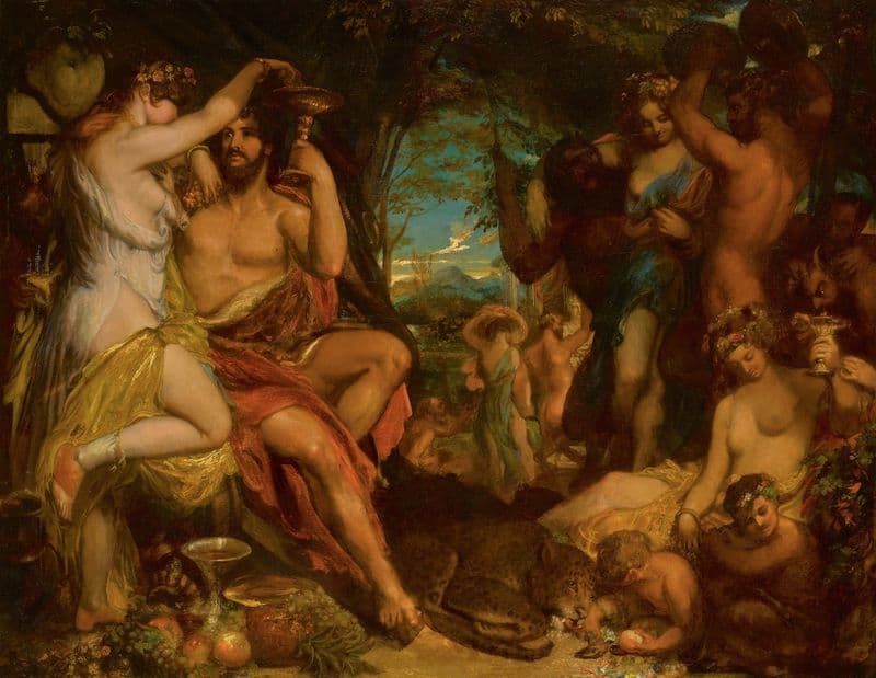 A Bacchanalian Revel as a canvas print