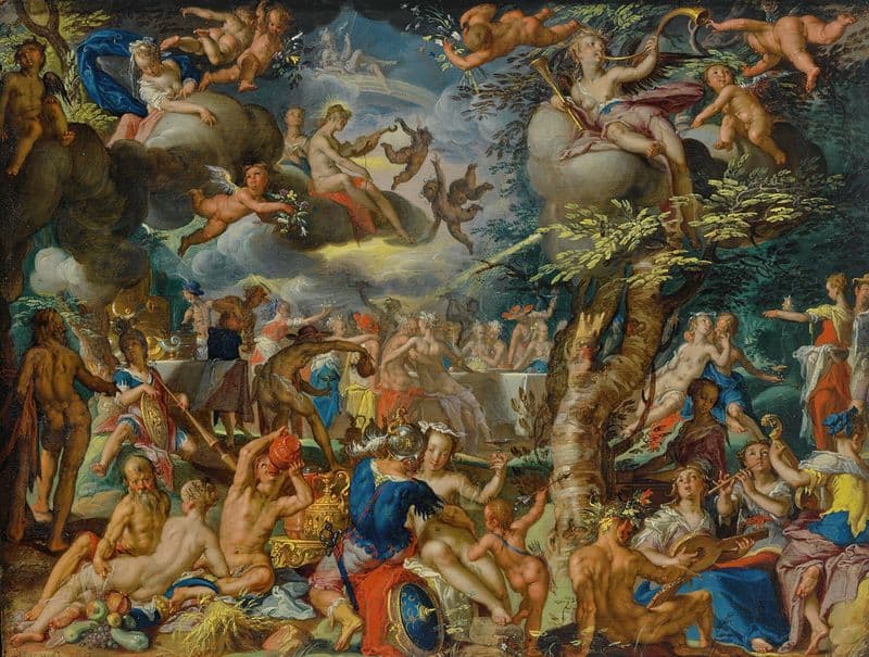 A banquet Of The Gods as a canvas print
