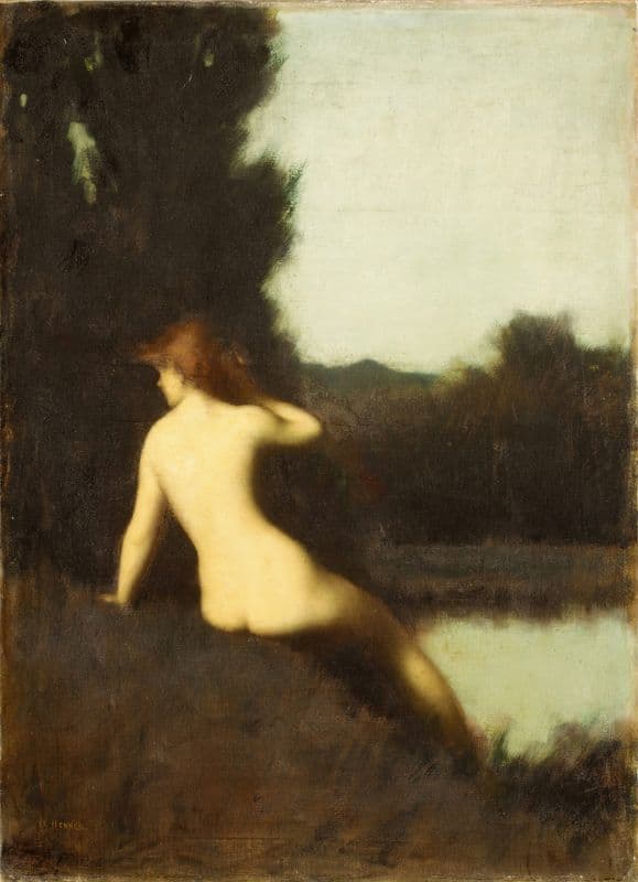 A Bather (Echo) as a canvas print