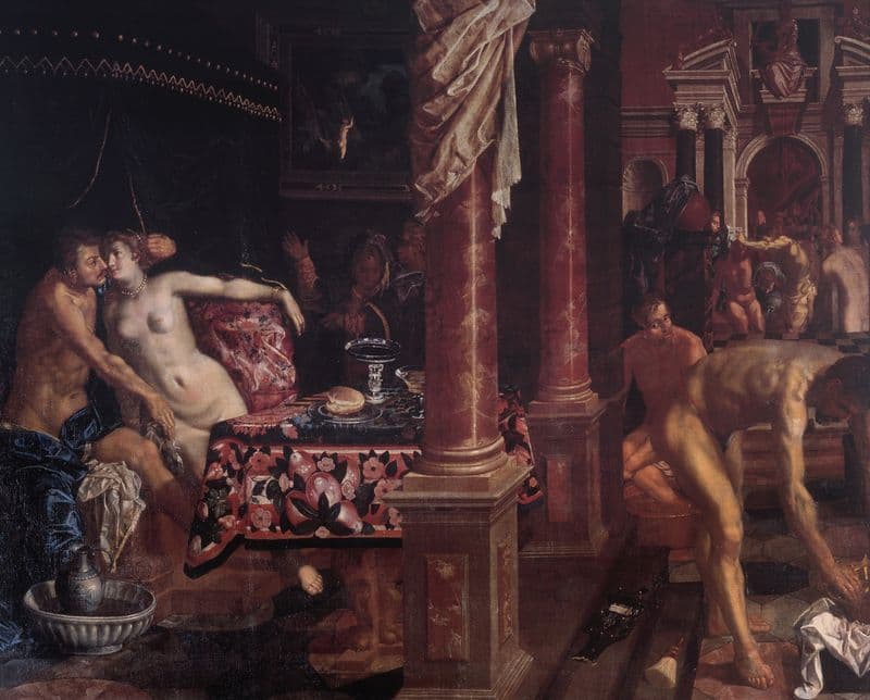 A Bathhouse (1584 – 1625) as a canvas print