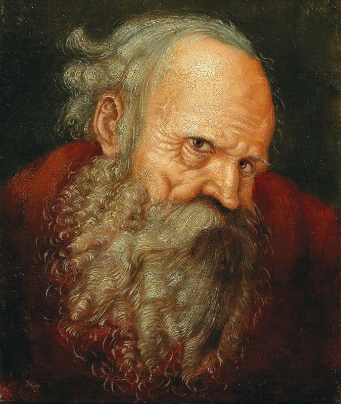 A bearded Saint (circa 1550) as a canvas print