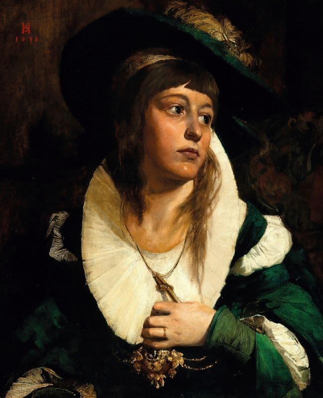 A Beautiful Lady as a canvas print