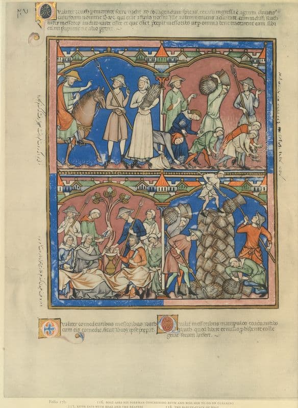 A Book of Old Testament illustrations of the middle of the thirteenth century Pl.34 as a canvas print