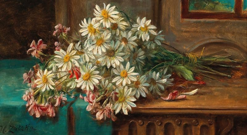 A Bouquet of Daisies as a canvas print