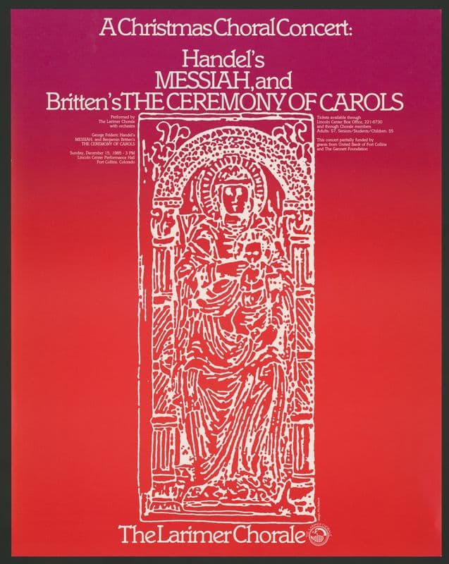 A Christmas choral concert as a canvas print