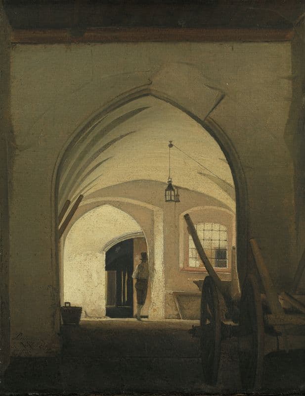 A Coach House. Partenkirchen as a canvas print
