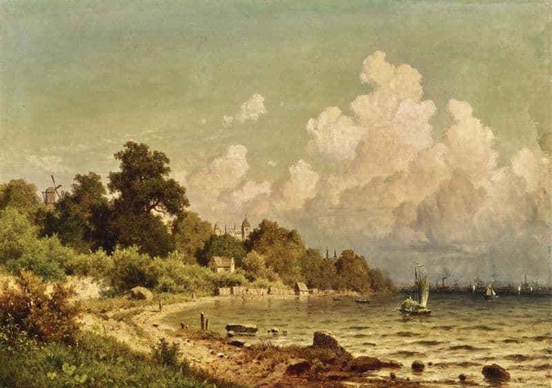 A Coastal Landscape as a canvas print