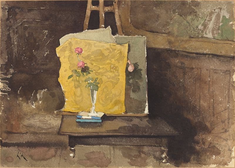 A Corner of a Studio as a canvas print