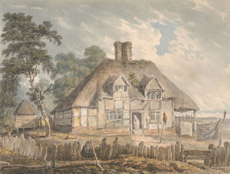 A Cottage near Southampton as a canvas print