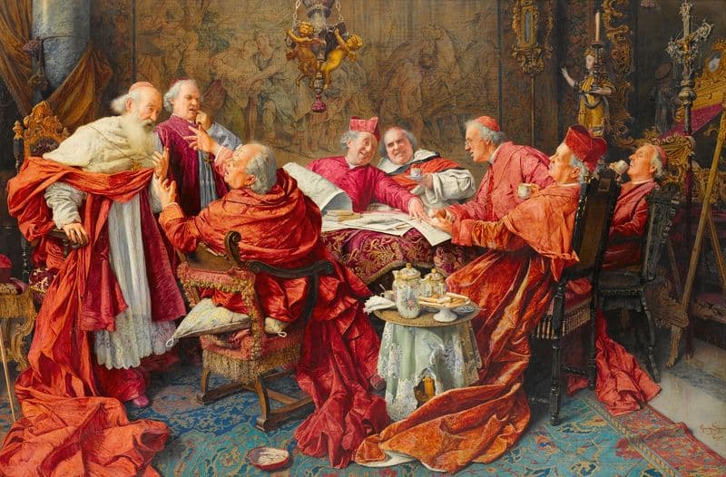 A debatable matter as a canvas print