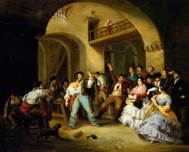 A Drunkard at an Inn as a canvas print