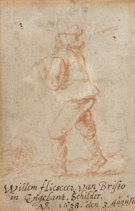 A figure walking to the left as a canvas print