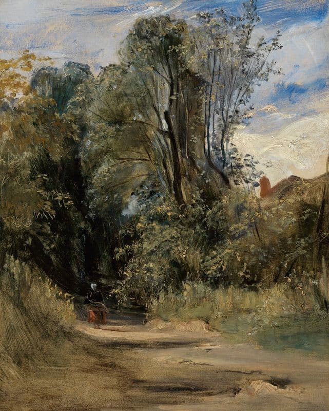 A forest path (1825-1826) as a canvas print