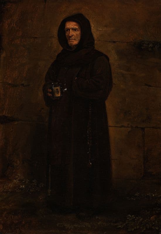 A Franciscan Monk as a canvas print