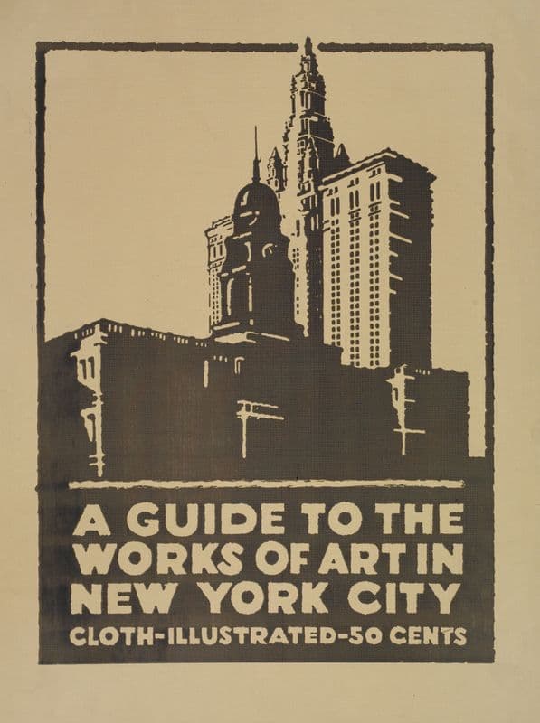 A guide to the works of art in New York city (1895-1911) as a canvas print