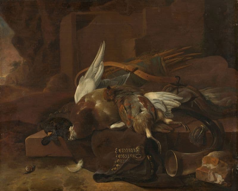 A Hunter’s Bag (1660 - 1695) as a canvas print