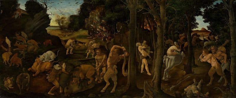 A Hunting Scene (ca. 1494–1500) as a canvas print