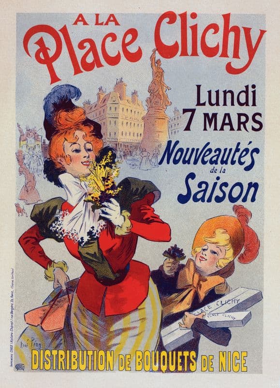 A la Place Clichy as a canvas print