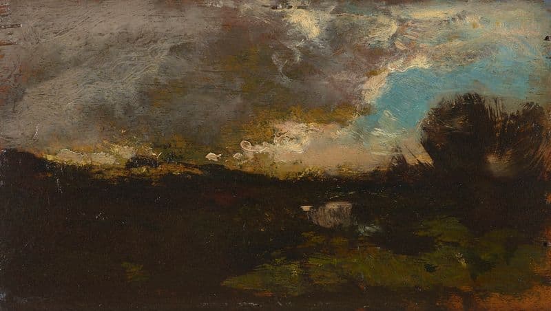 A landscape as a canvas print