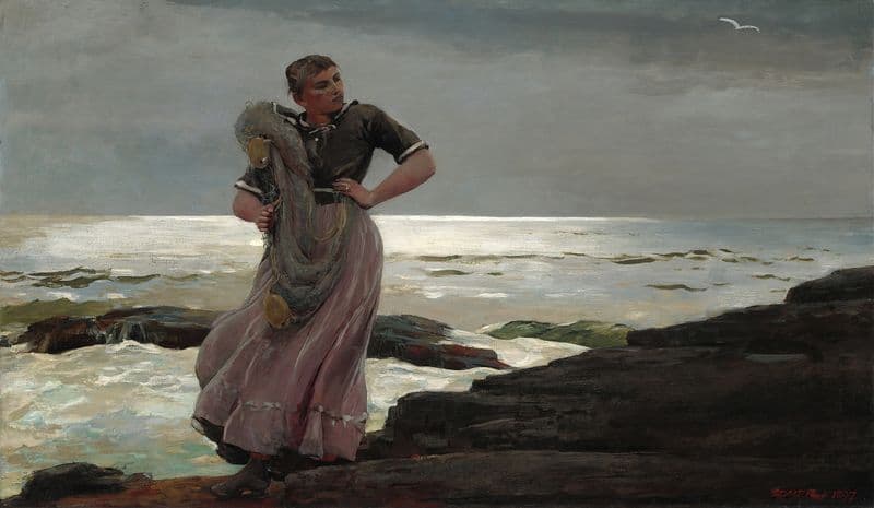 A Light on the Sea as a canvas print