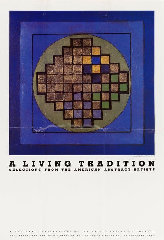 A Living Tradition. Selections from the American Abstract Artists as a canvas print