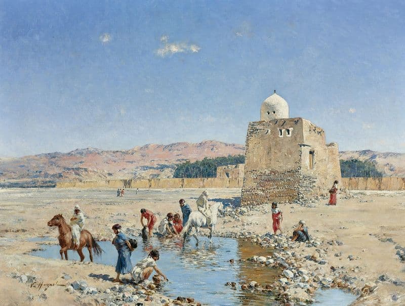 A L’oasis as a canvas print