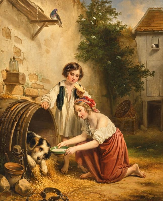 A loyal friend as a canvas print
