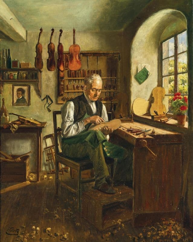 A Luthier as a canvas print