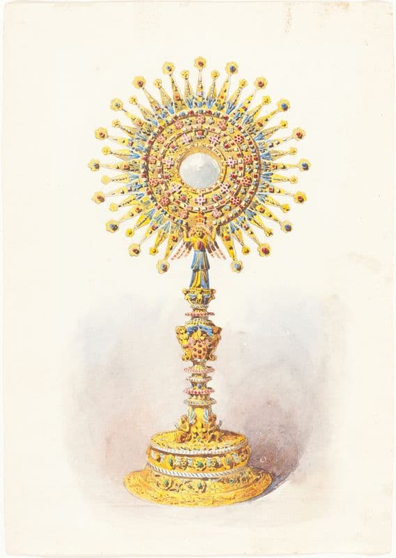 A Monstrance (c. 1860) as a canvas print