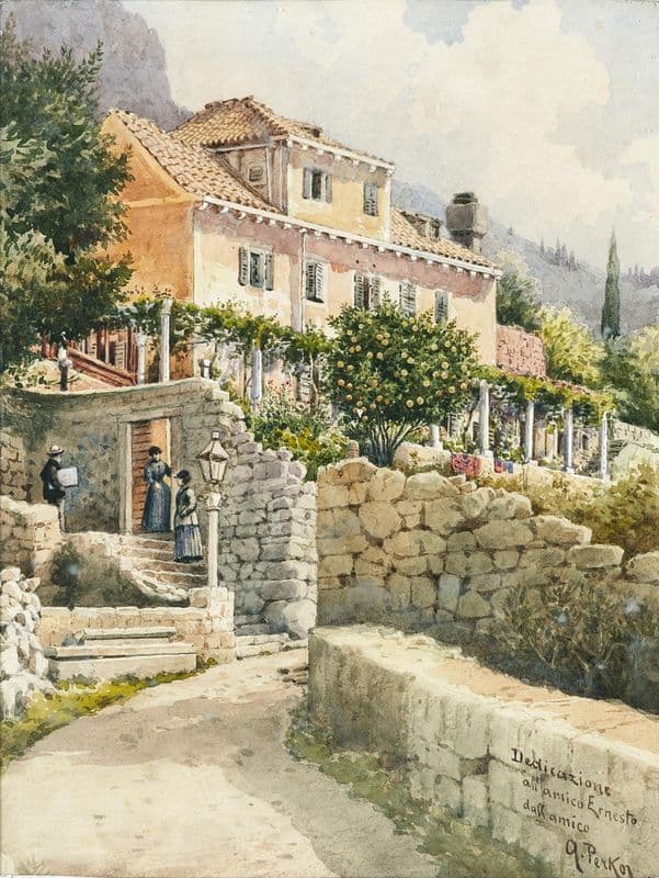 A motif of South Dalmatia as a canvas print