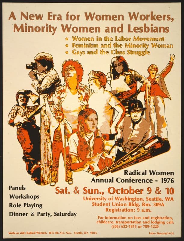 A new era for women workers, minority women and lesbians as a canvas print