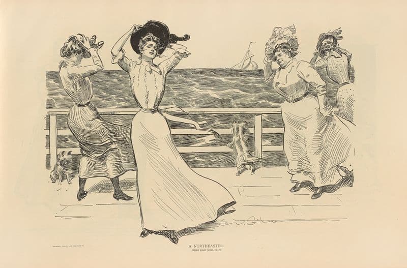 A Northeaster (1893-1900) as a canvas print