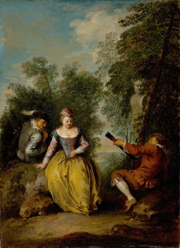A Pastoral Concert as a canvas print