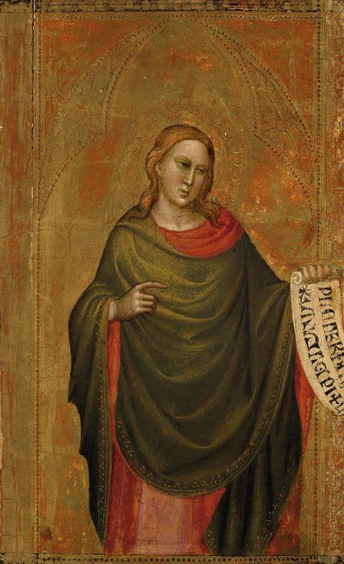 A prophet (14th century) as a canvas print
