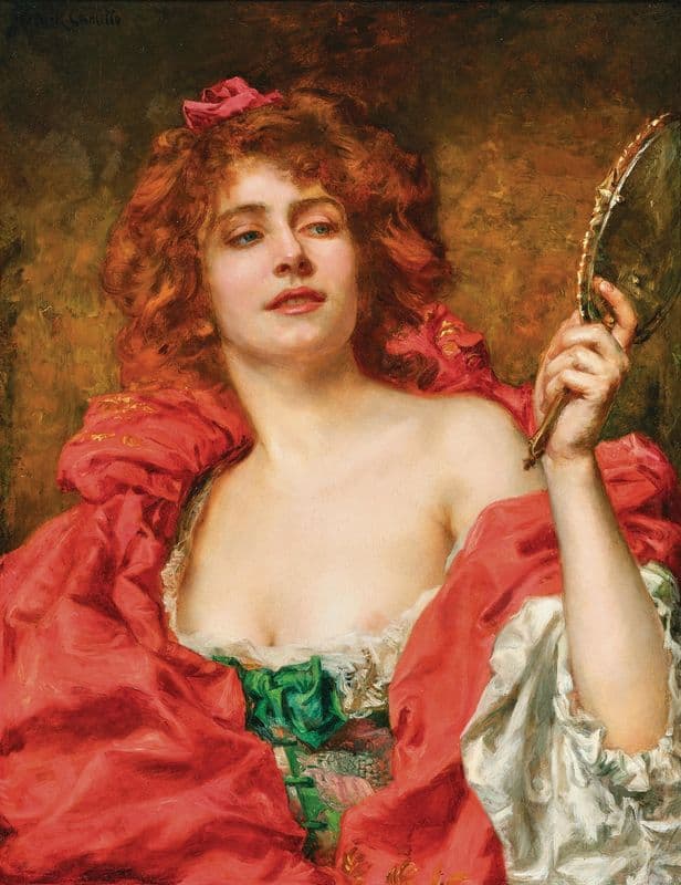 A Red-Hair Beauty as a canvas print