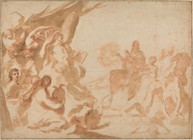 A Sacrifice to Pan (early 1630s) as a canvas print