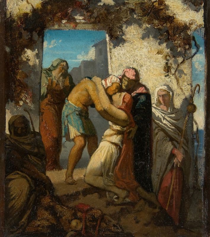 A Scene from the Story of Tobit (ca. 1834–82) as a canvas print