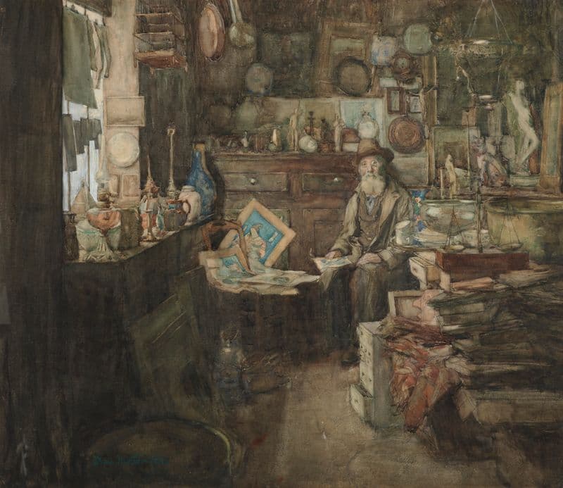 A second-hand shop, Paris as a canvas print
