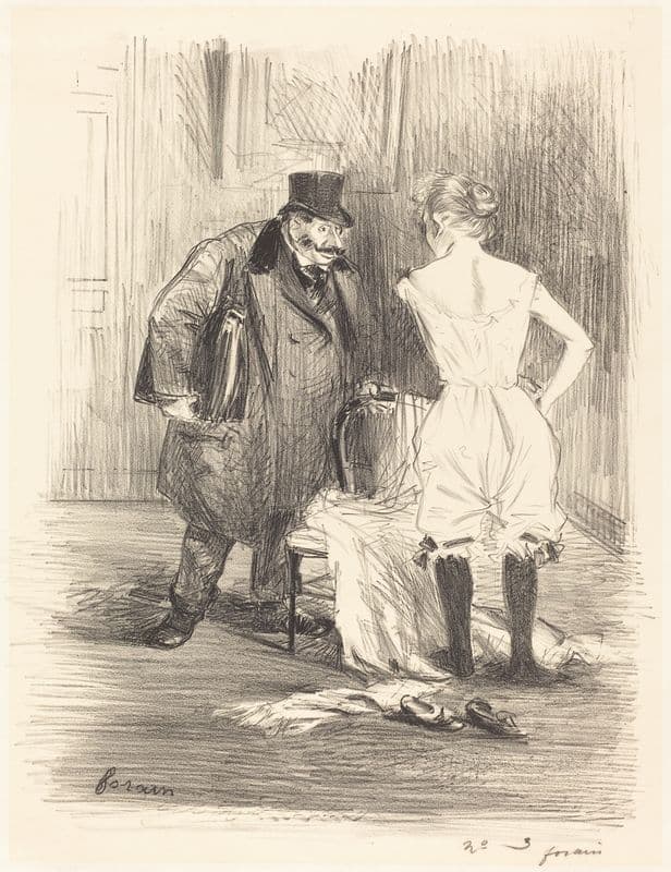 A Seizure (c. 1891) as a canvas print