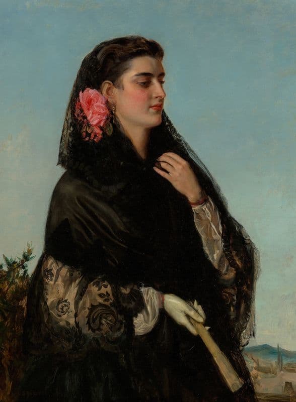 A solemn beauty as a canvas print