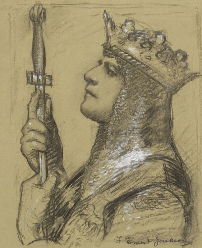 A special study of Mr. Lewis Waller as ‘King Henry V’ at the Imperial (1904-1905) as a canvas print