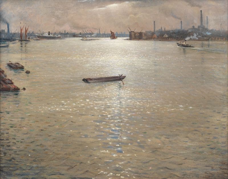 A Thames Landscape as a canvas print