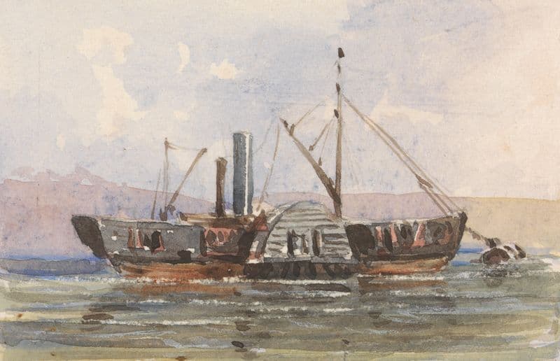 A Tug Vessel as a canvas print