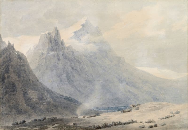 A Valley in the Unterwalden Canton, Switzerland as a canvas print