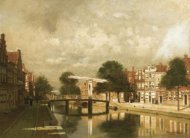 A View Of A Dutch Town as a canvas print