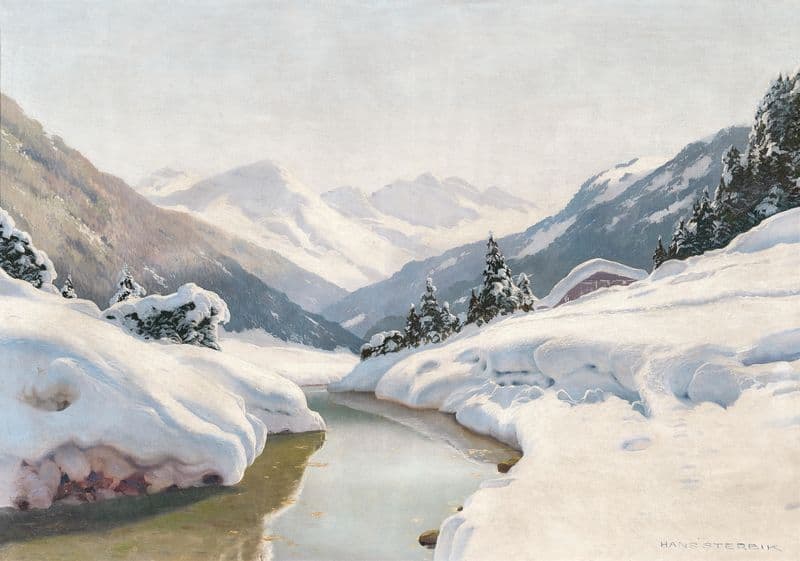 A View of Arlberg as a canvas print